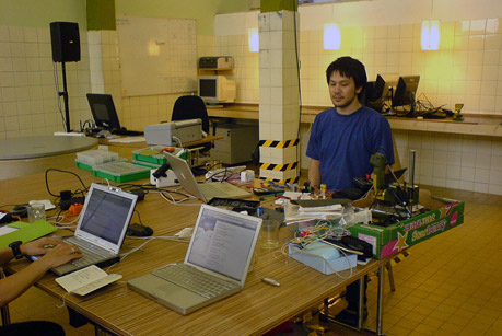 Paul at the Digital lab, Den Bosch
